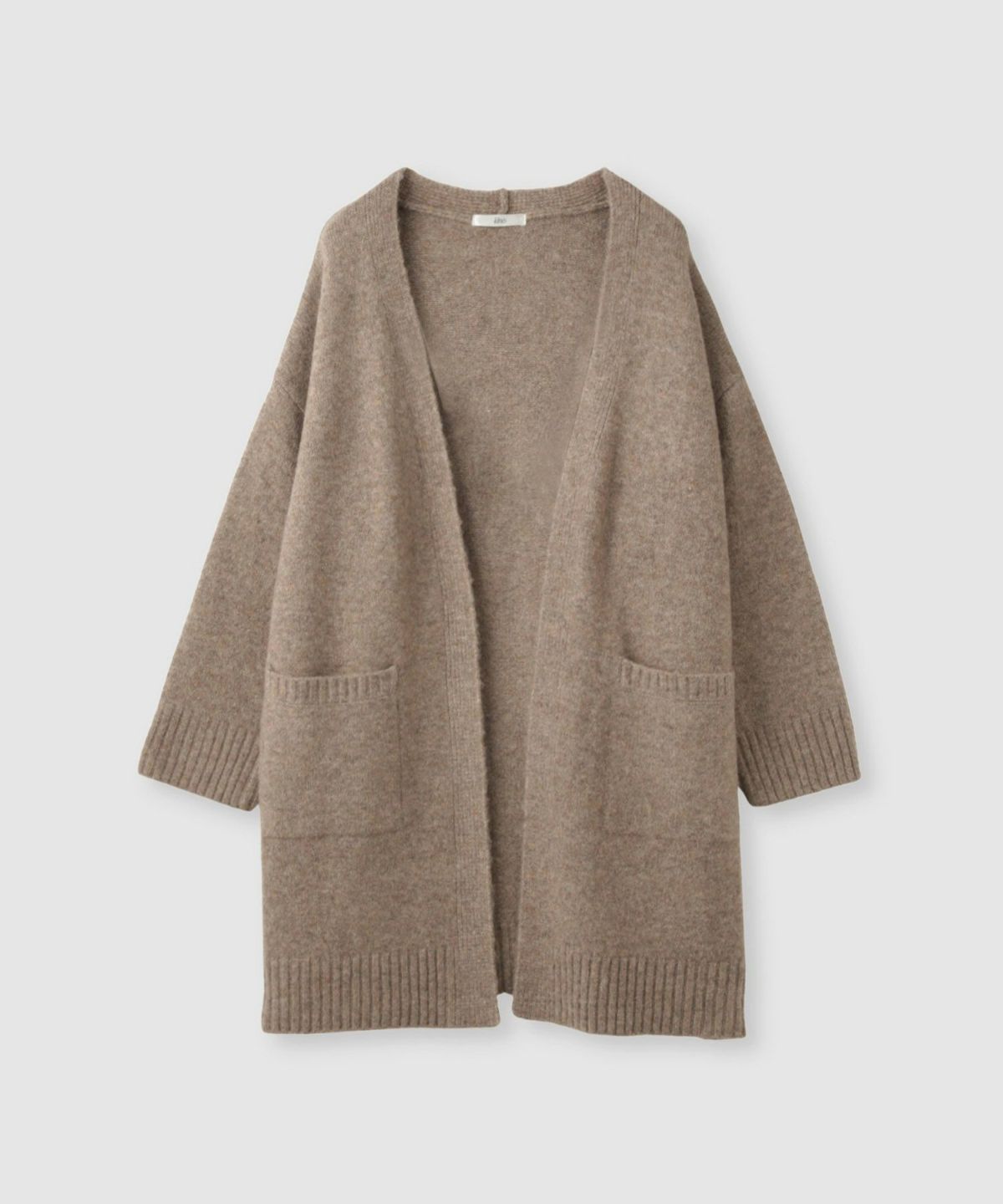 Idnes ロングニットカーディガン レディース