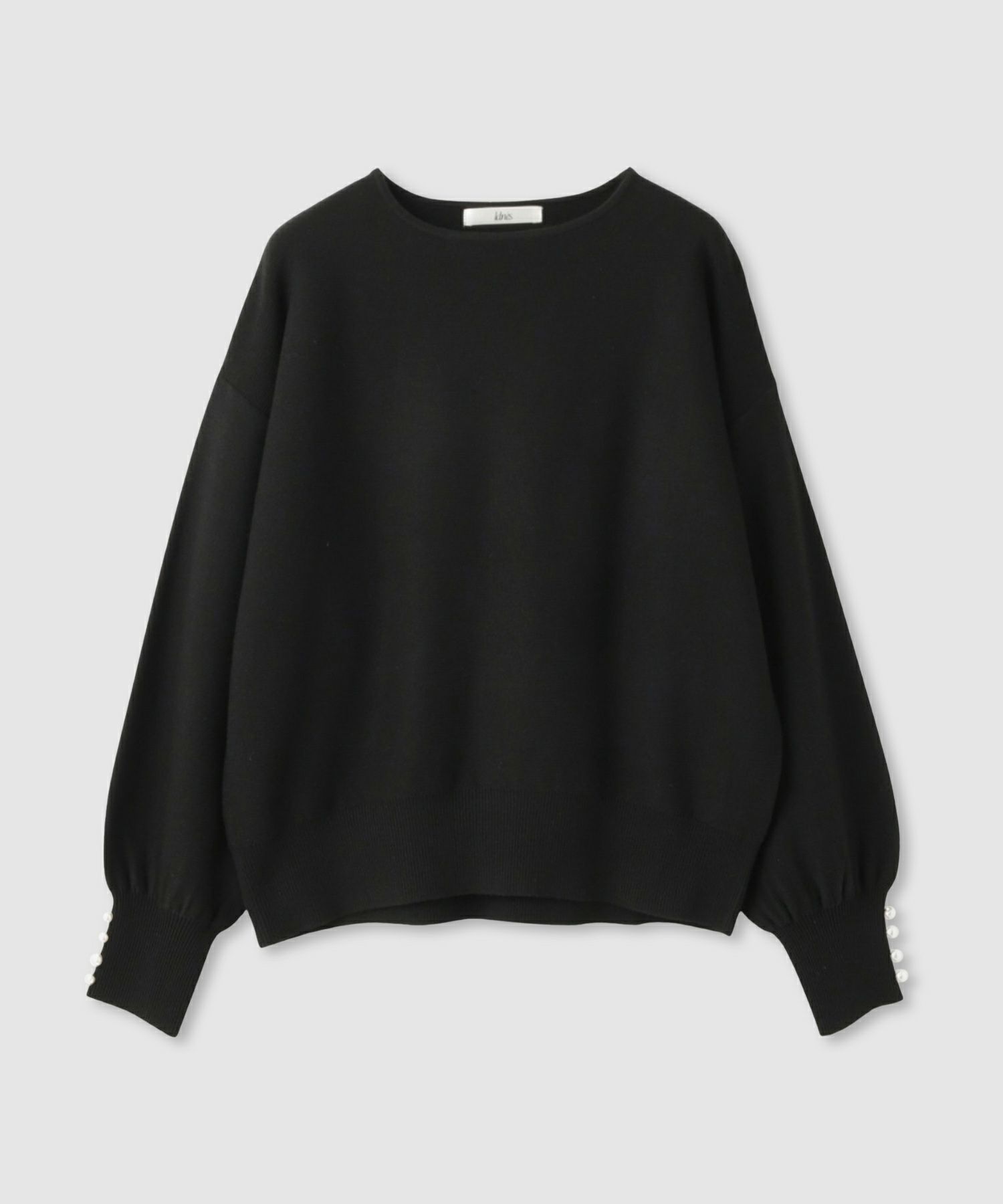 [さらに50%OFF]Idnes  横リブパールボタンニット レディース商品画像-22