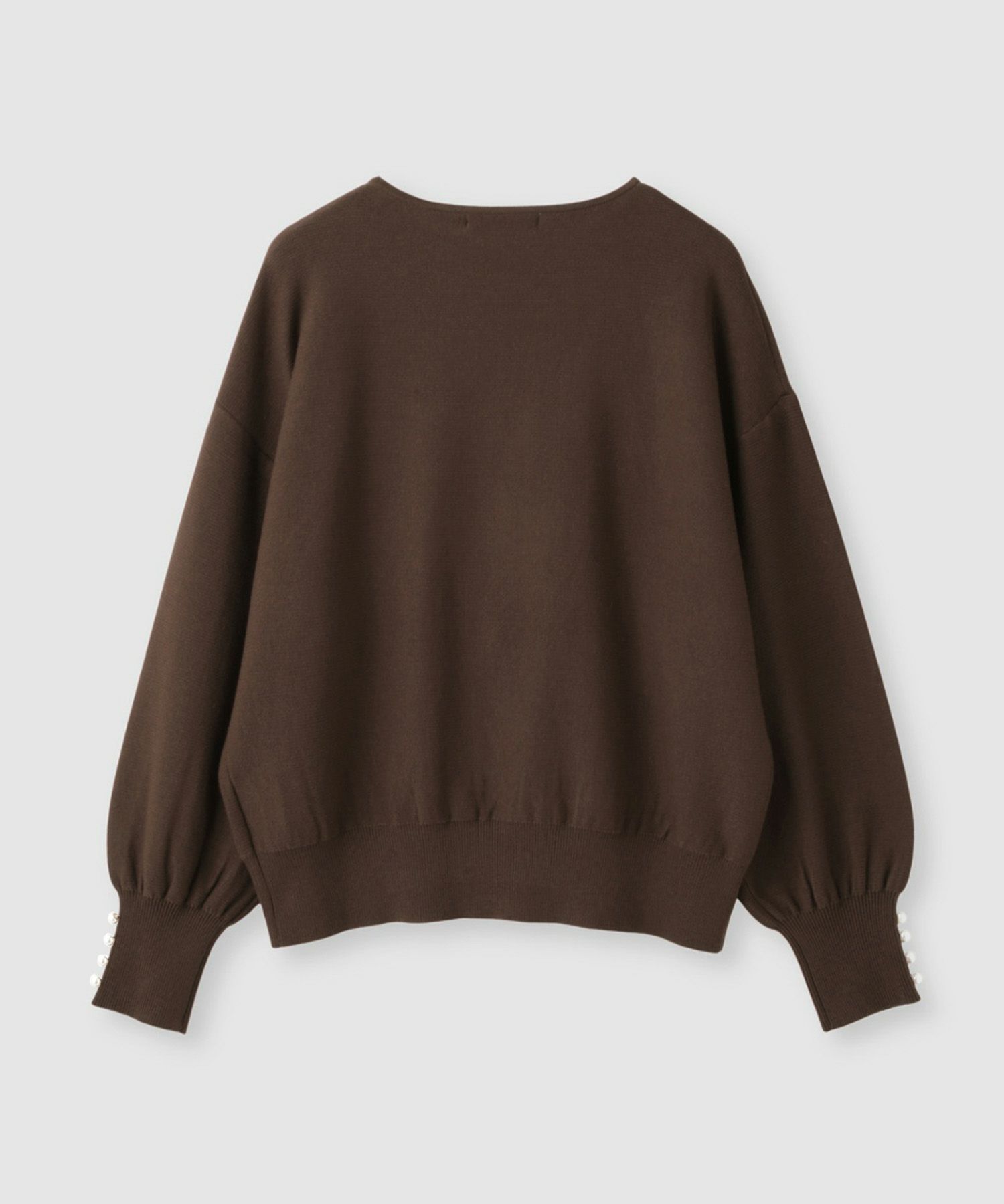 [さらに50%OFF]Idnes  横リブパールボタンニット レディース商品画像-24