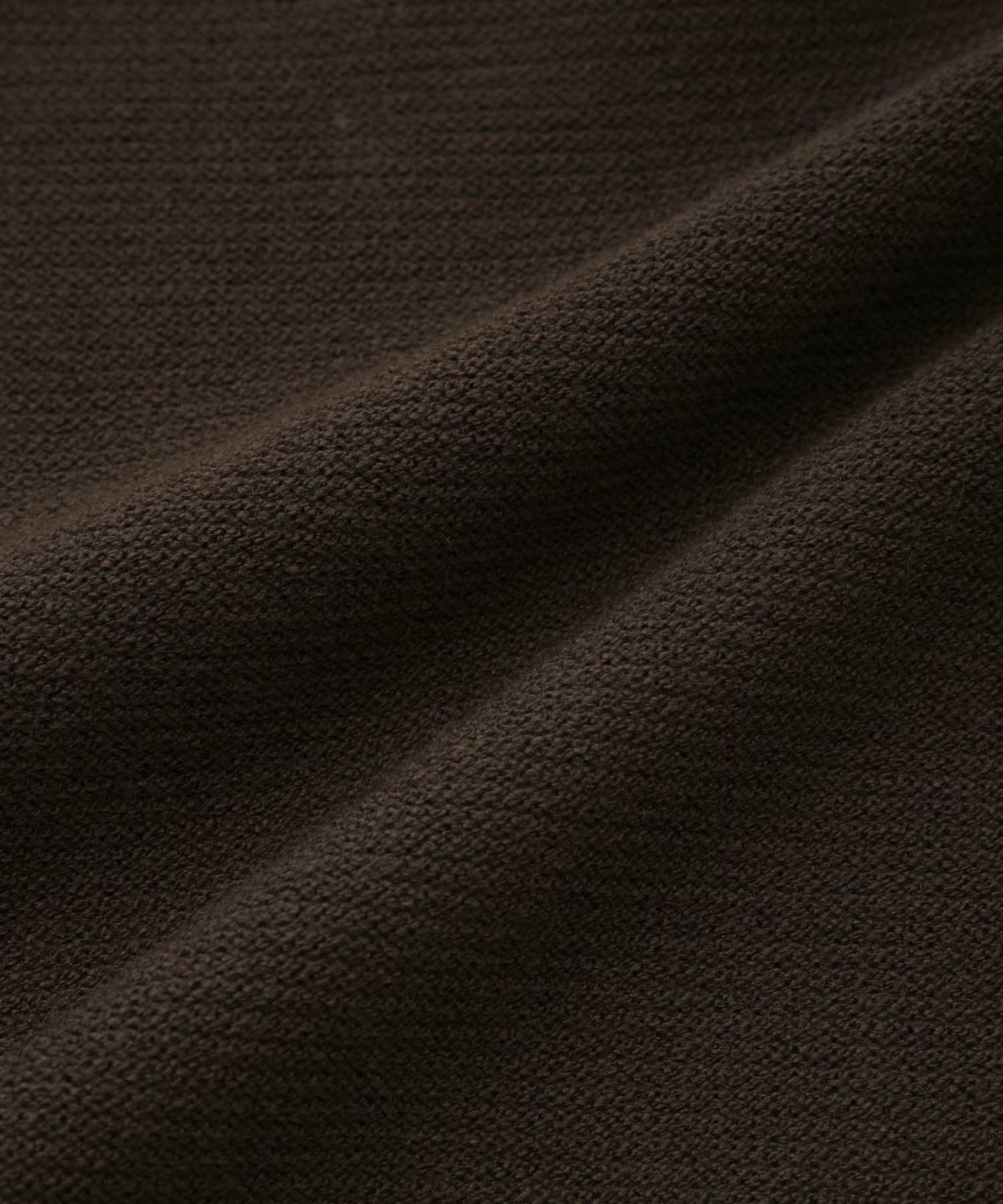 Idnes 横リブパールボタンニット レディース