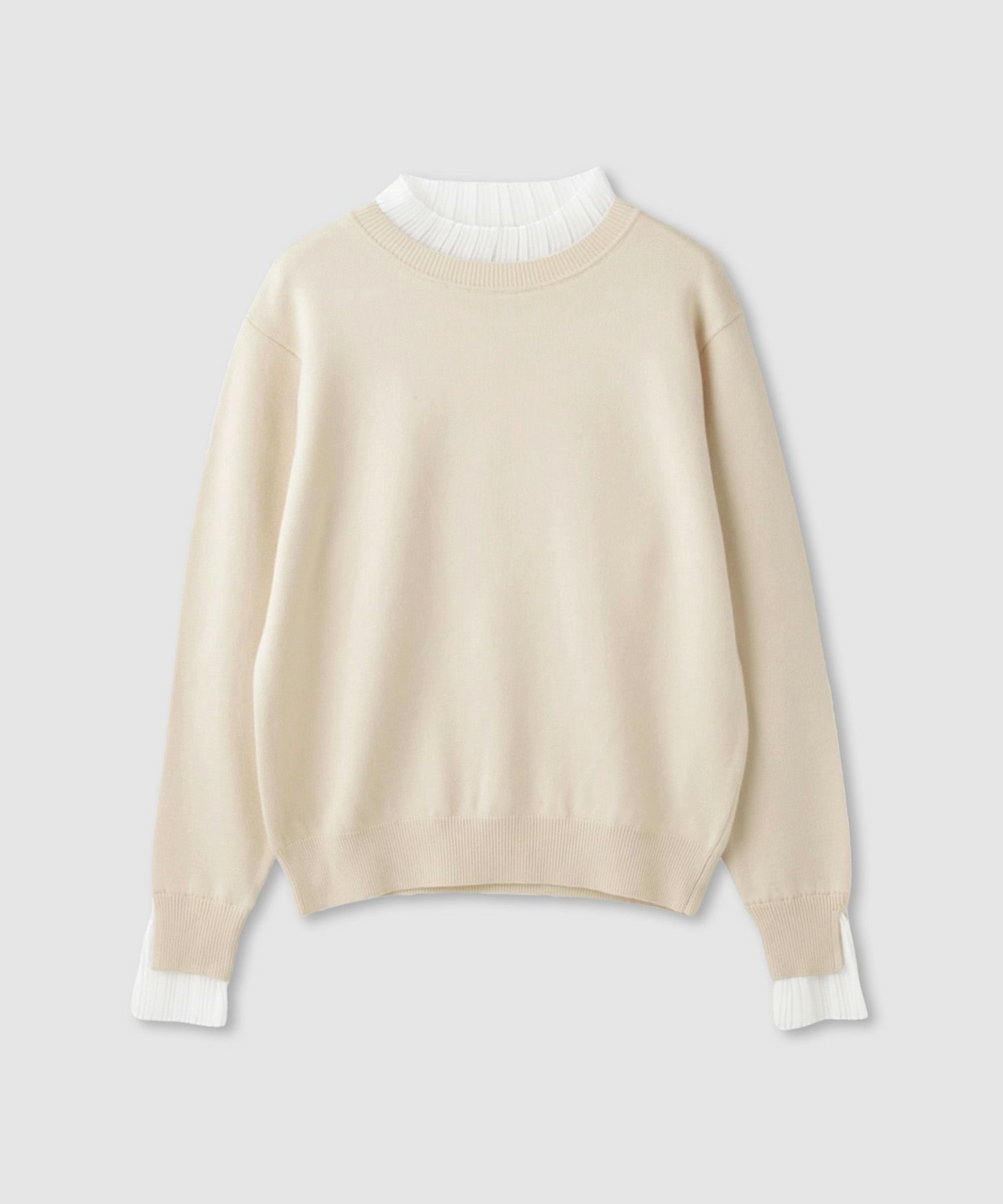 [値下げ]Idnes  襟プリーツドッキングニット レディース商品画像-17