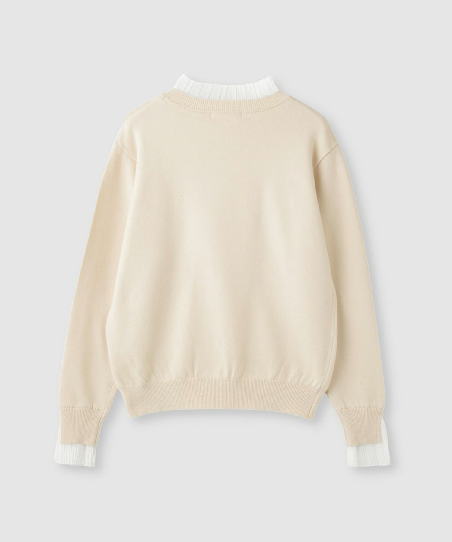 [さらに50%OFF]Idnes  襟プリーツドッキングニット レディース商品画像-20