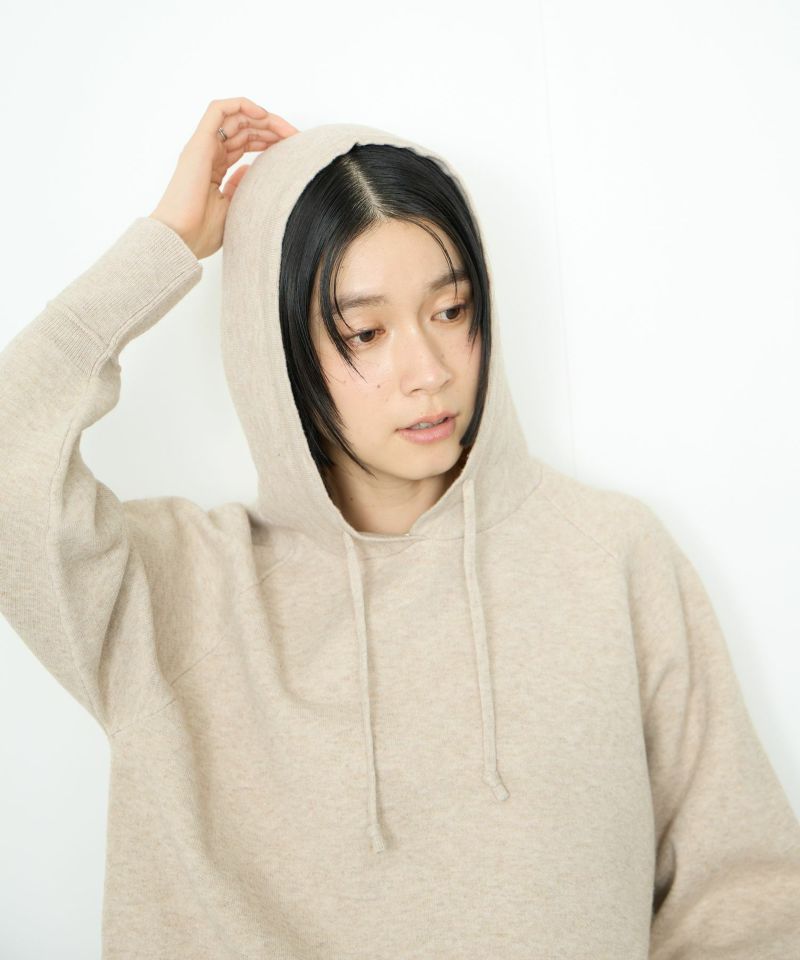 Idnes  フードニットパーカー レディース商品画像-7