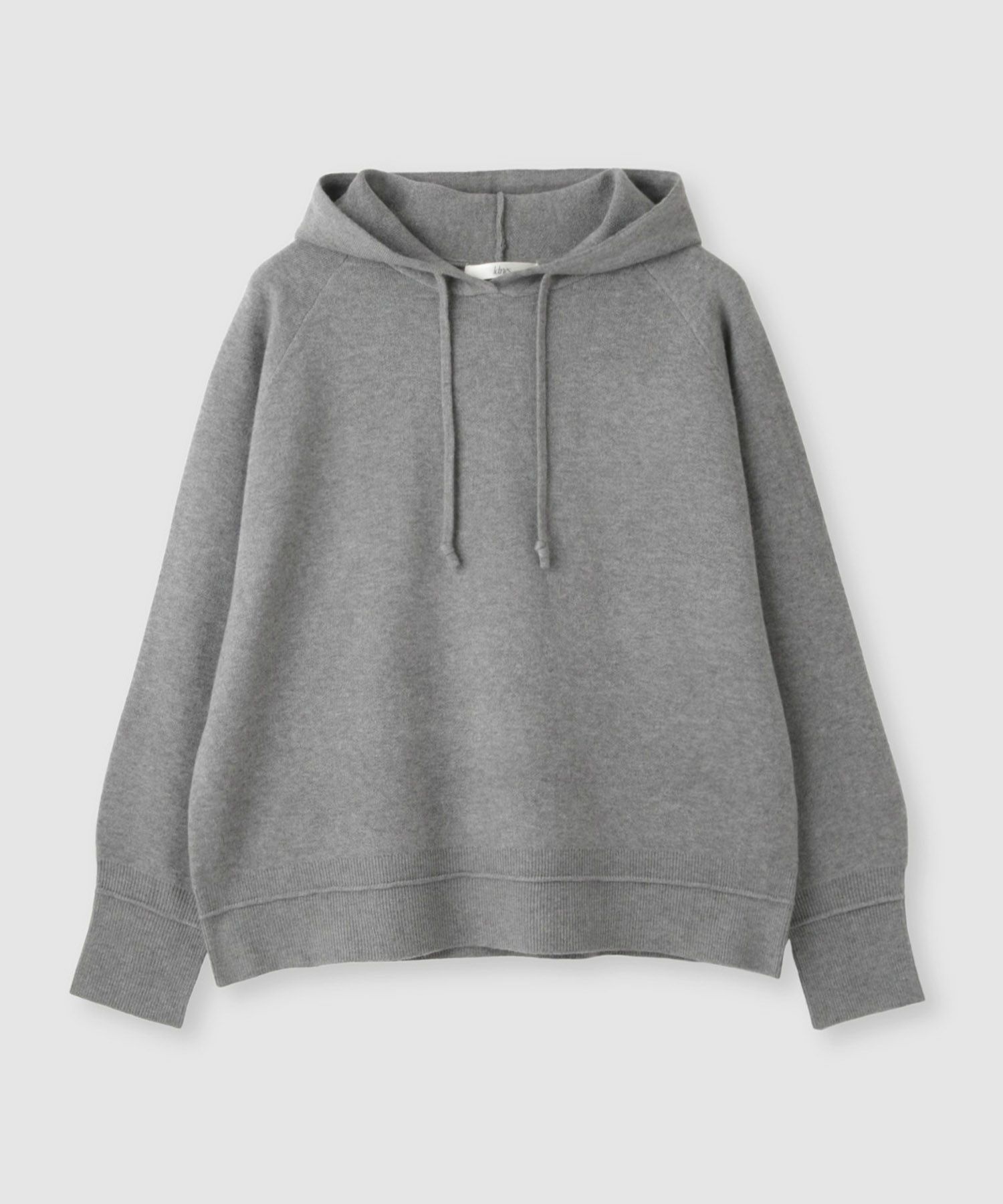 Idnes フードニットパーカー レディース