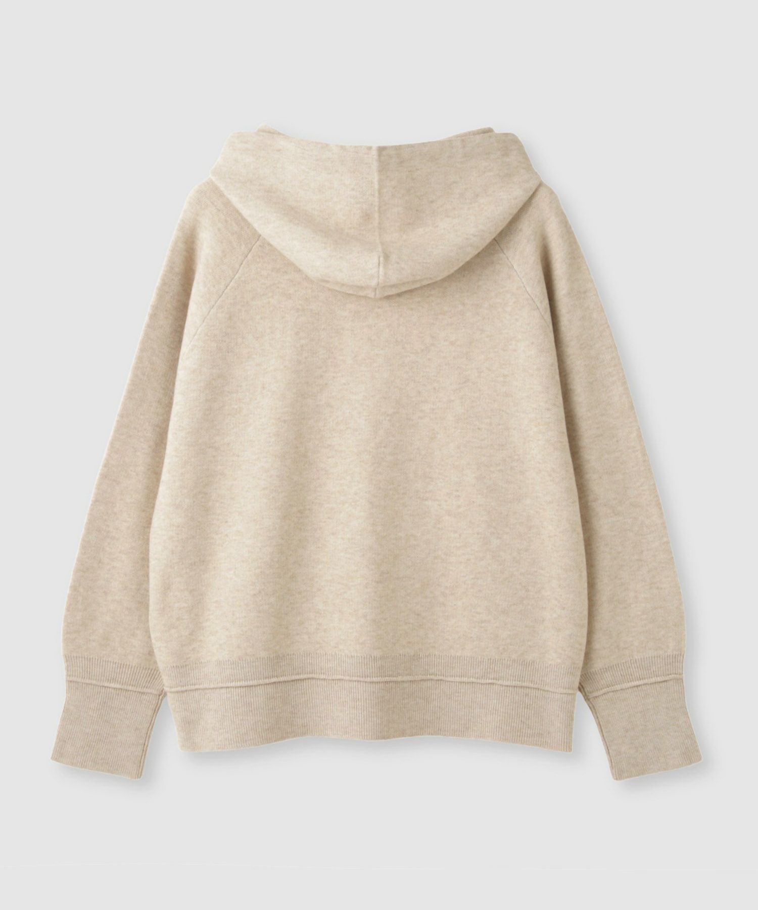 Idnes フードニットパーカー レディース