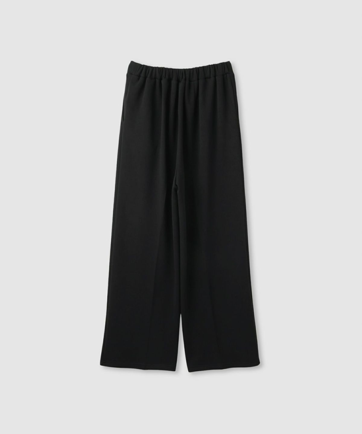 milli de l'air パフィバック 裏フリースダンボールニット ワイドパンツ レディース