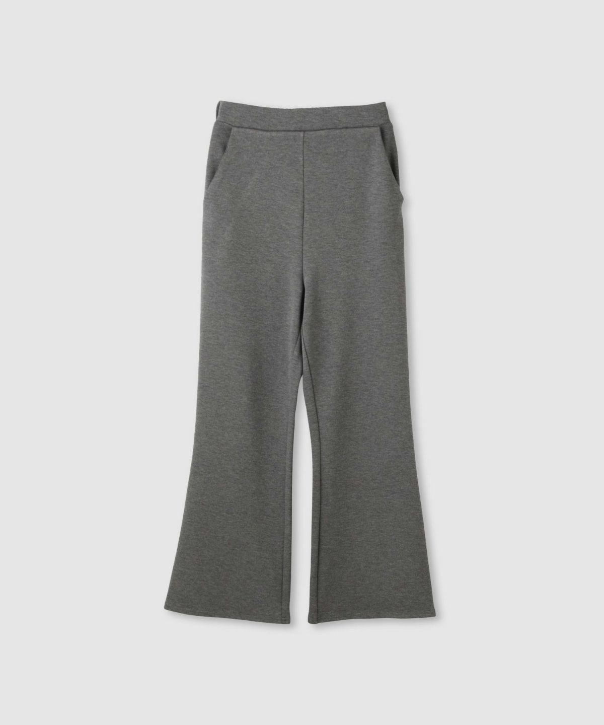 milli de l'air パフィバック 裏フリースダンボールニット フレアパンツ レディース