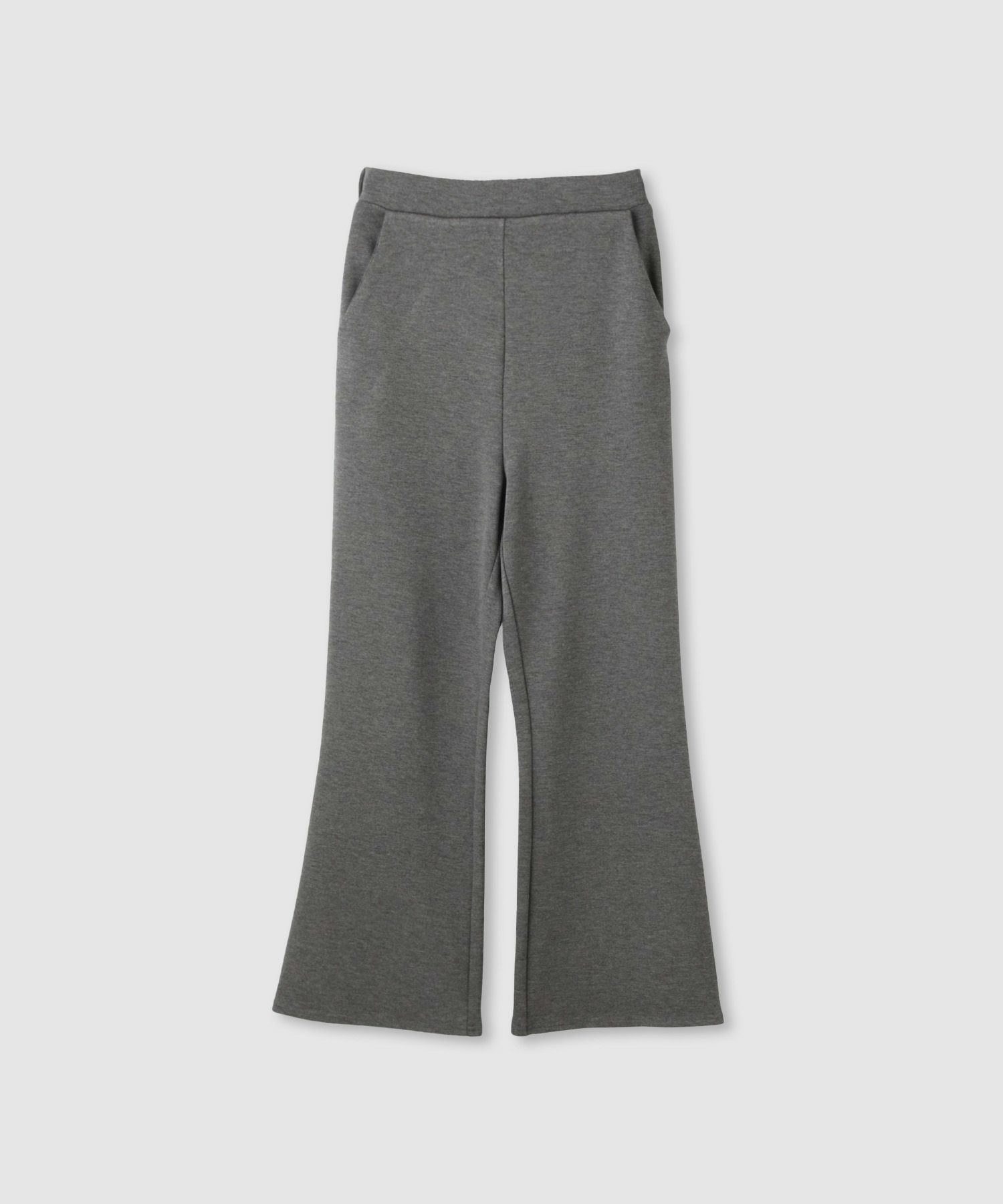 milli de l'air パフィバック 裏フリースダンボールニット フレアパンツ レディース