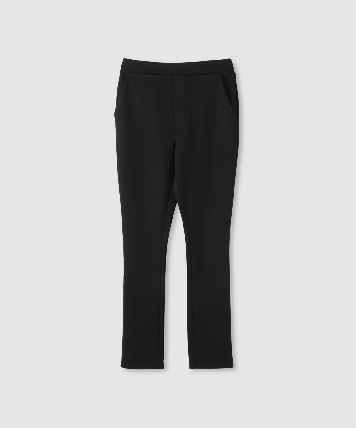 milli de l'air パフィバック 裏フリースダンボールニット スリムパンツ レディース