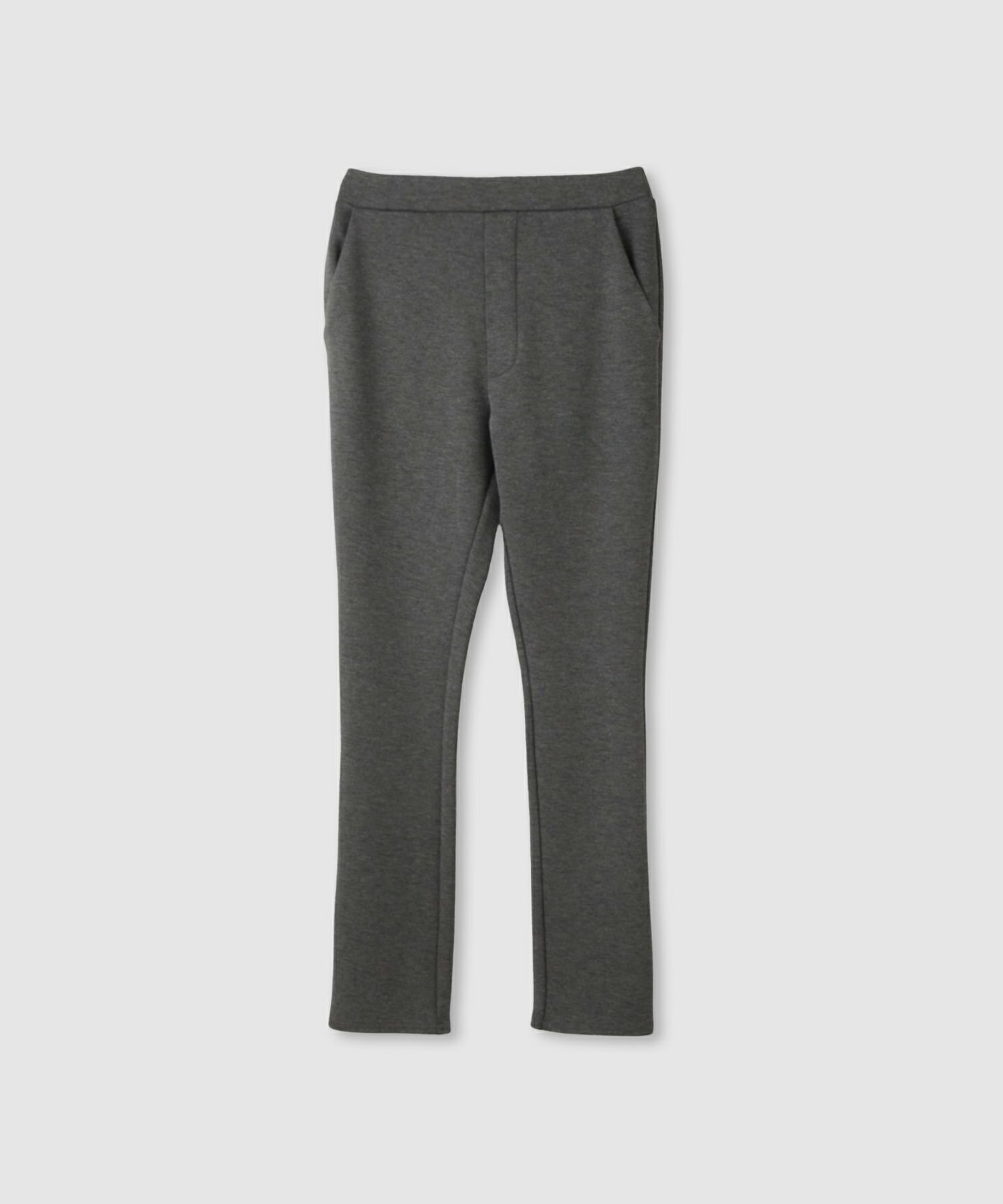 milli de l'air  パフィバック 裏フリースダンボールニット スリムパンツ レディース商品画像-10