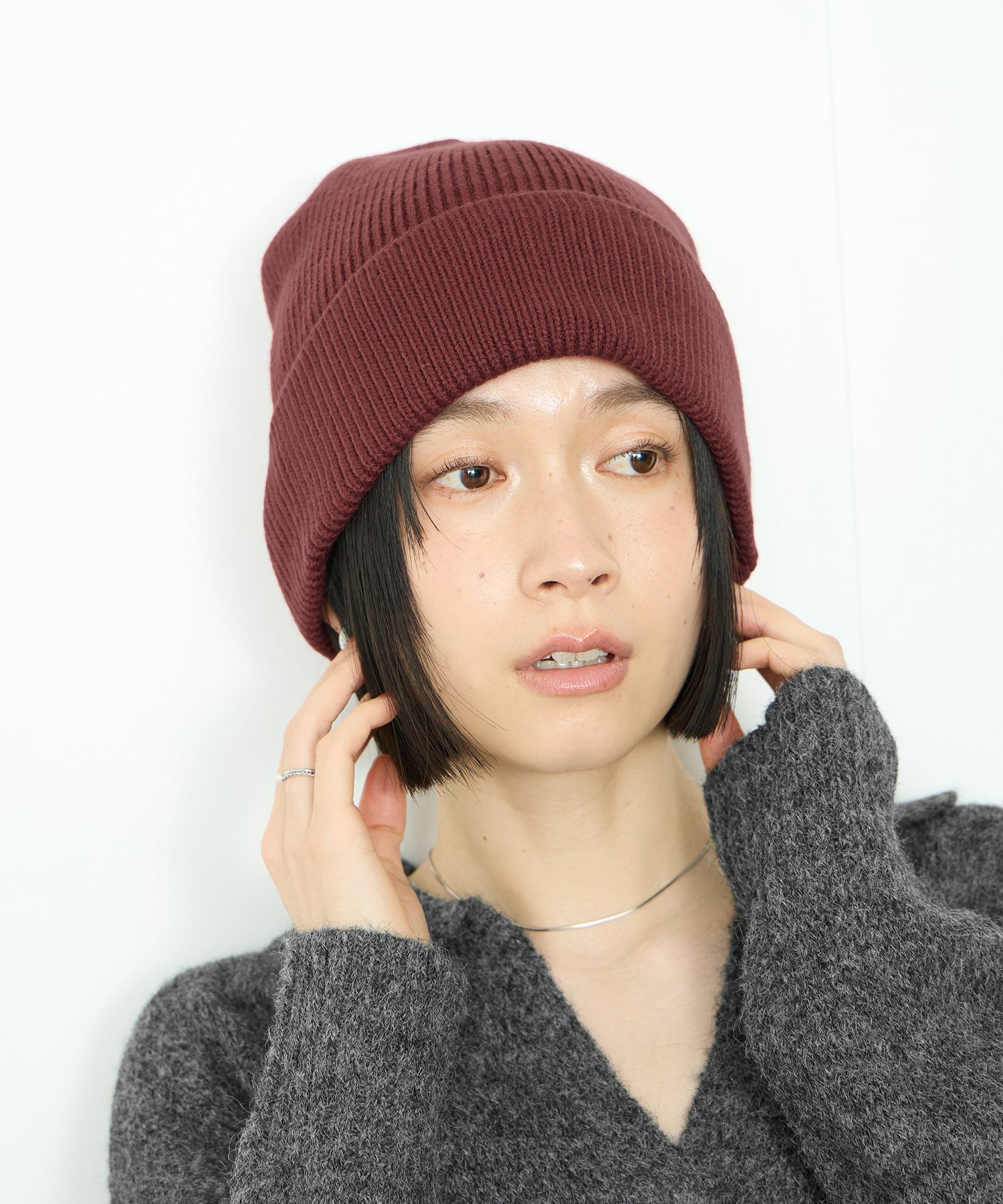 Idnes ニットビーニー レディース