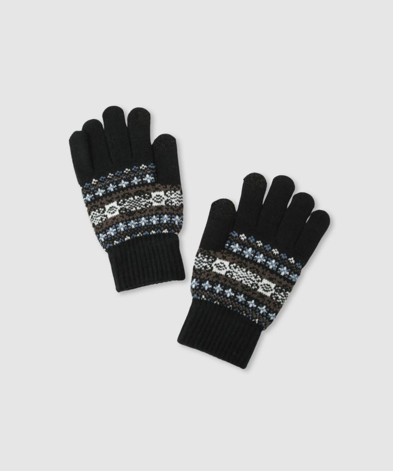 スマホタッチ手袋 柄 レディース商品画像-1