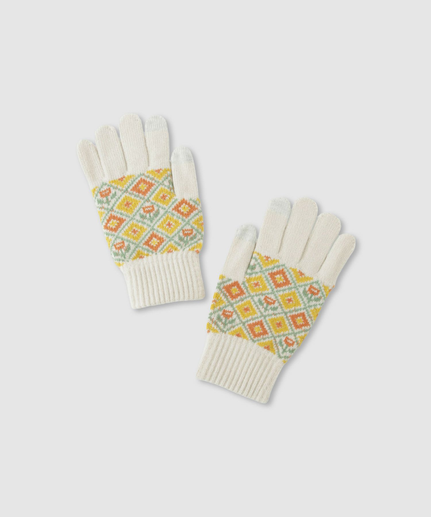 スマホタッチ手袋 柄 レディース