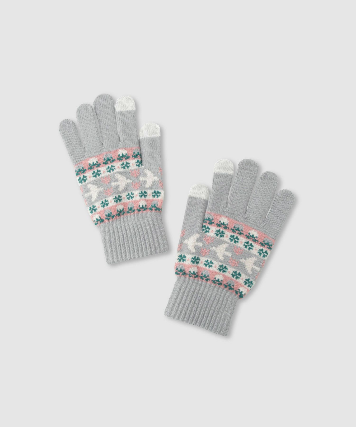 スマホタッチ手袋 柄 レディース商品画像-3