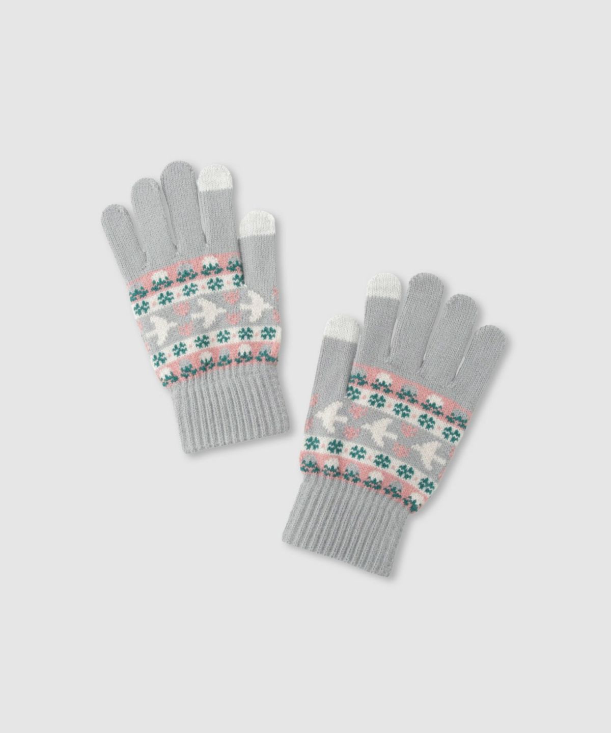 スマホタッチ手袋 柄 レディース