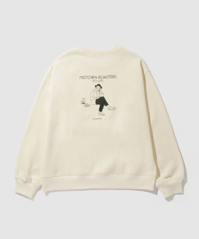 Real Standard 裏起毛プリントトレーナー メンズ