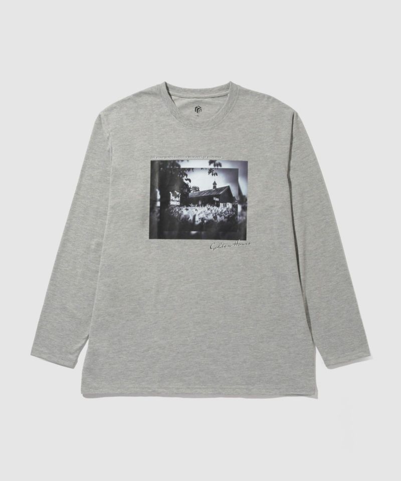 T-GRAPHICS フォトプリント長袖Tシャツ メンズ