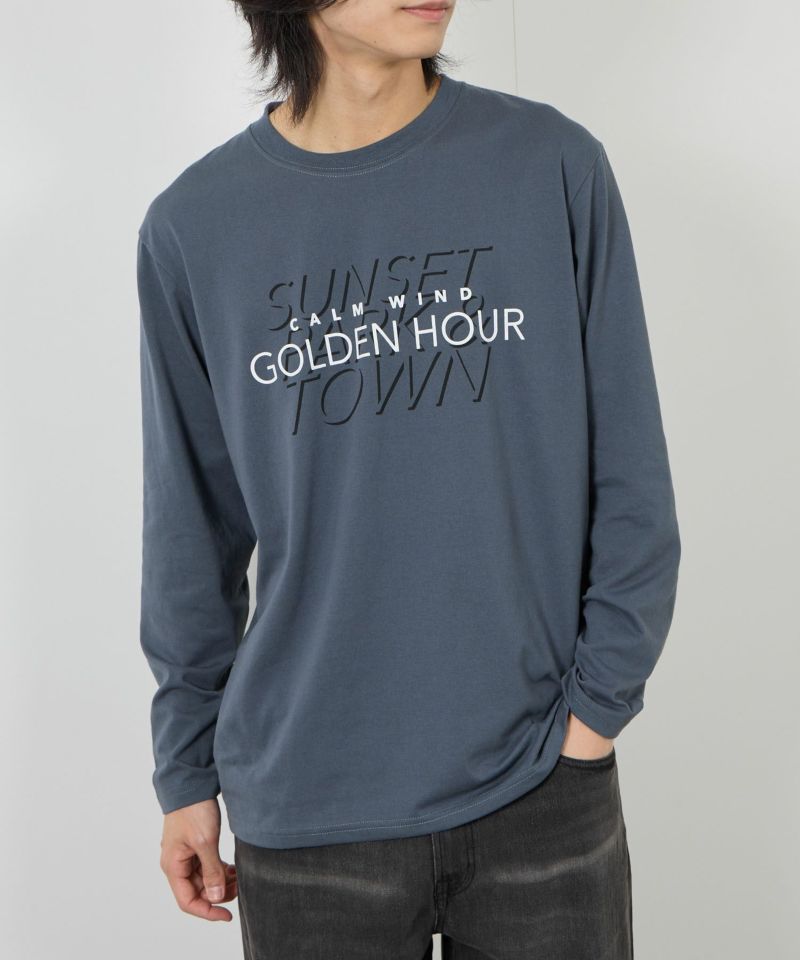 T-GRAPHICS  ストリートロゴ長袖Tシャツ メンズ商品画像-5