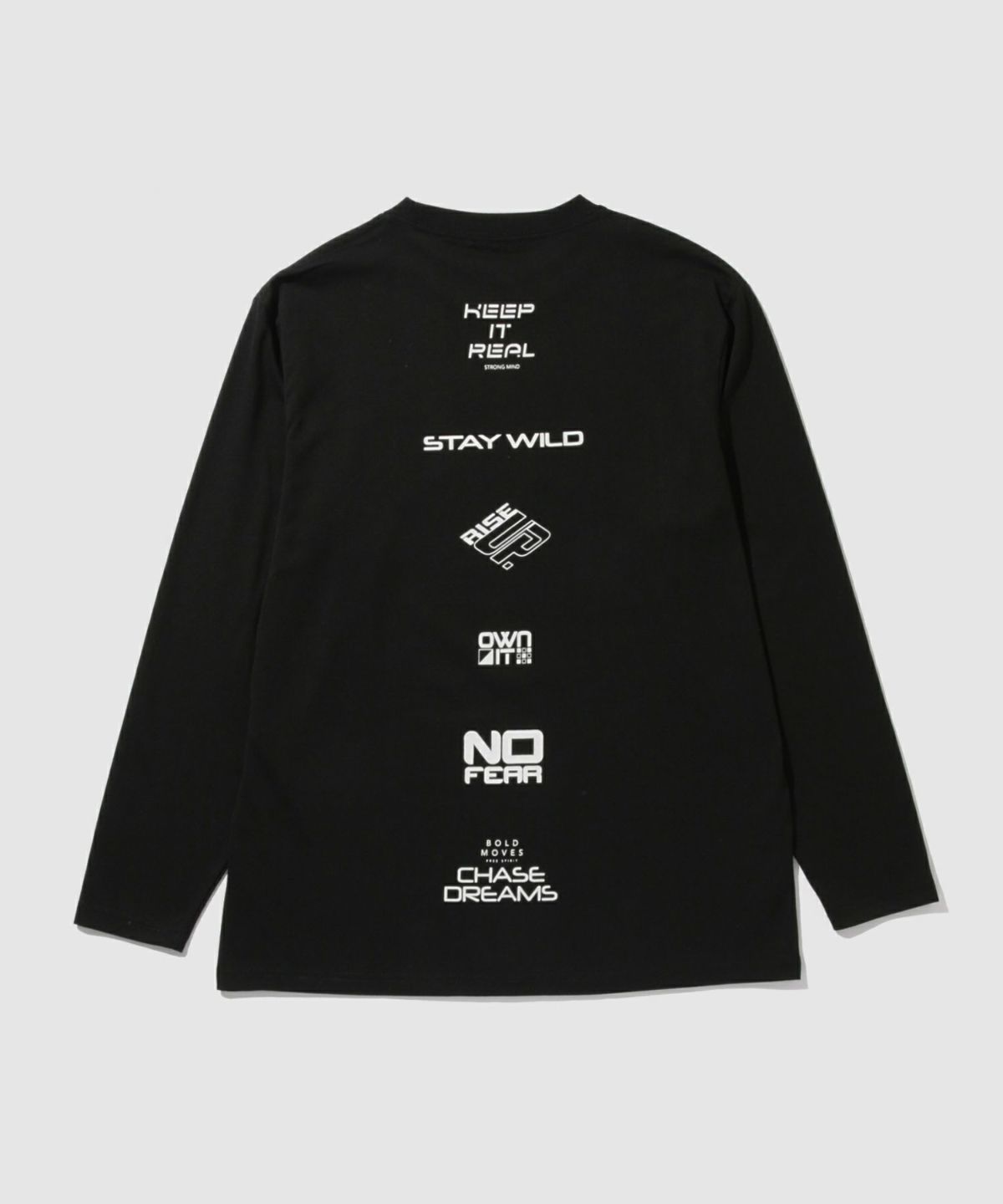 T-GRAPHICS ストリートロゴ長袖Tシャツ メンズ