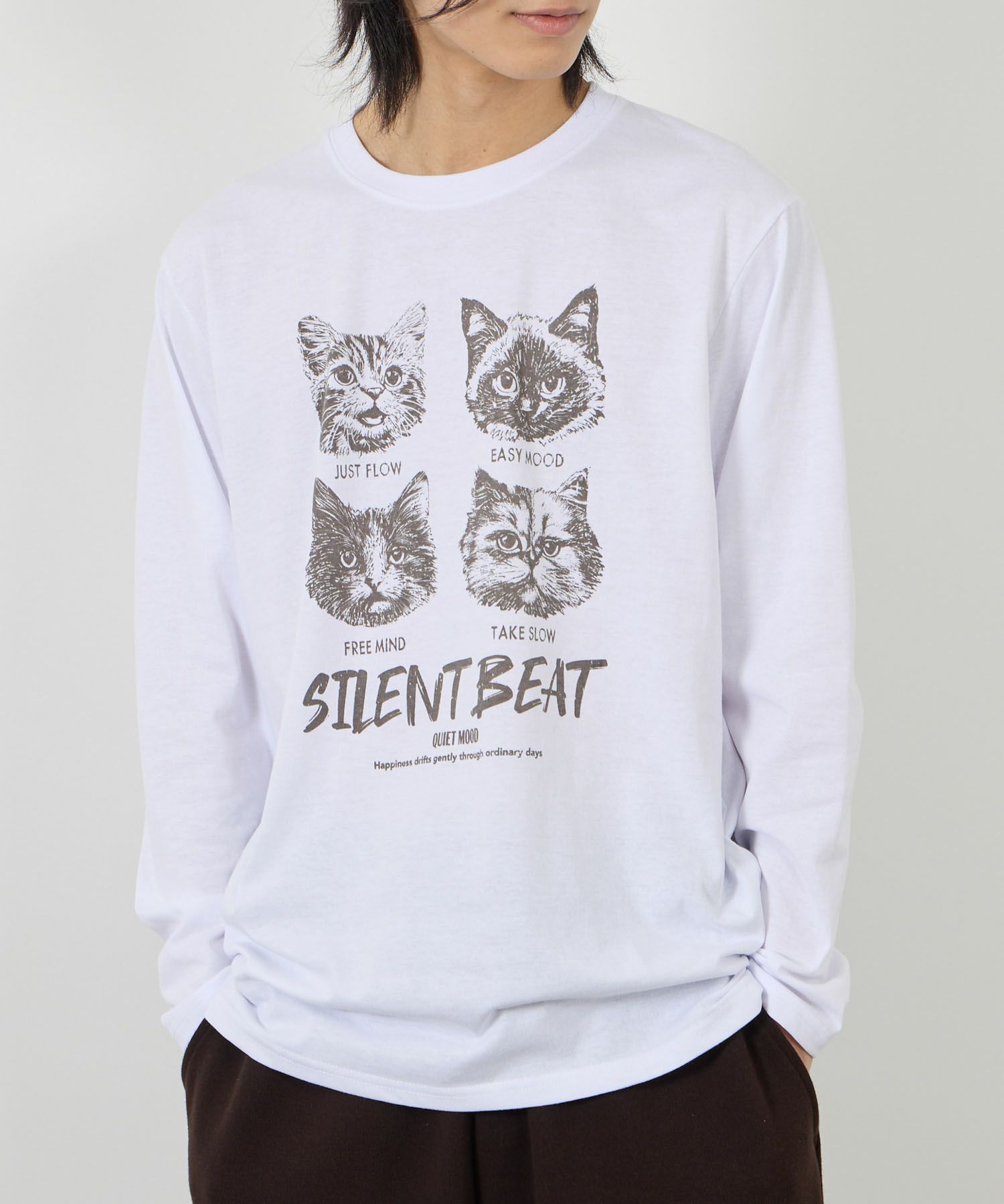 T-GRAPHICS  アニマルプリント長袖Tシャツ メンズ商品画像-2