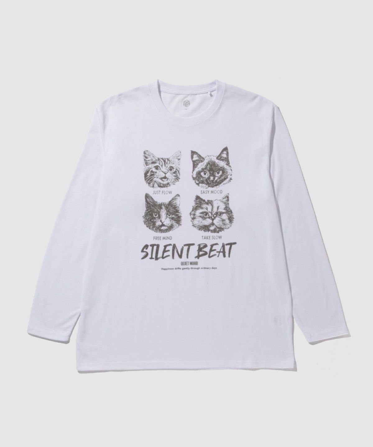 T-GRAPHICS アニマルプリント長袖Tシャツ メンズ