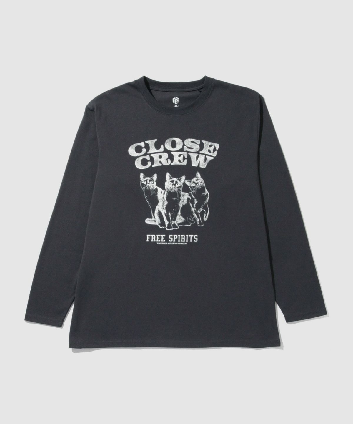 T-GRAPHICS アニマルプリント長袖Tシャツ メンズ