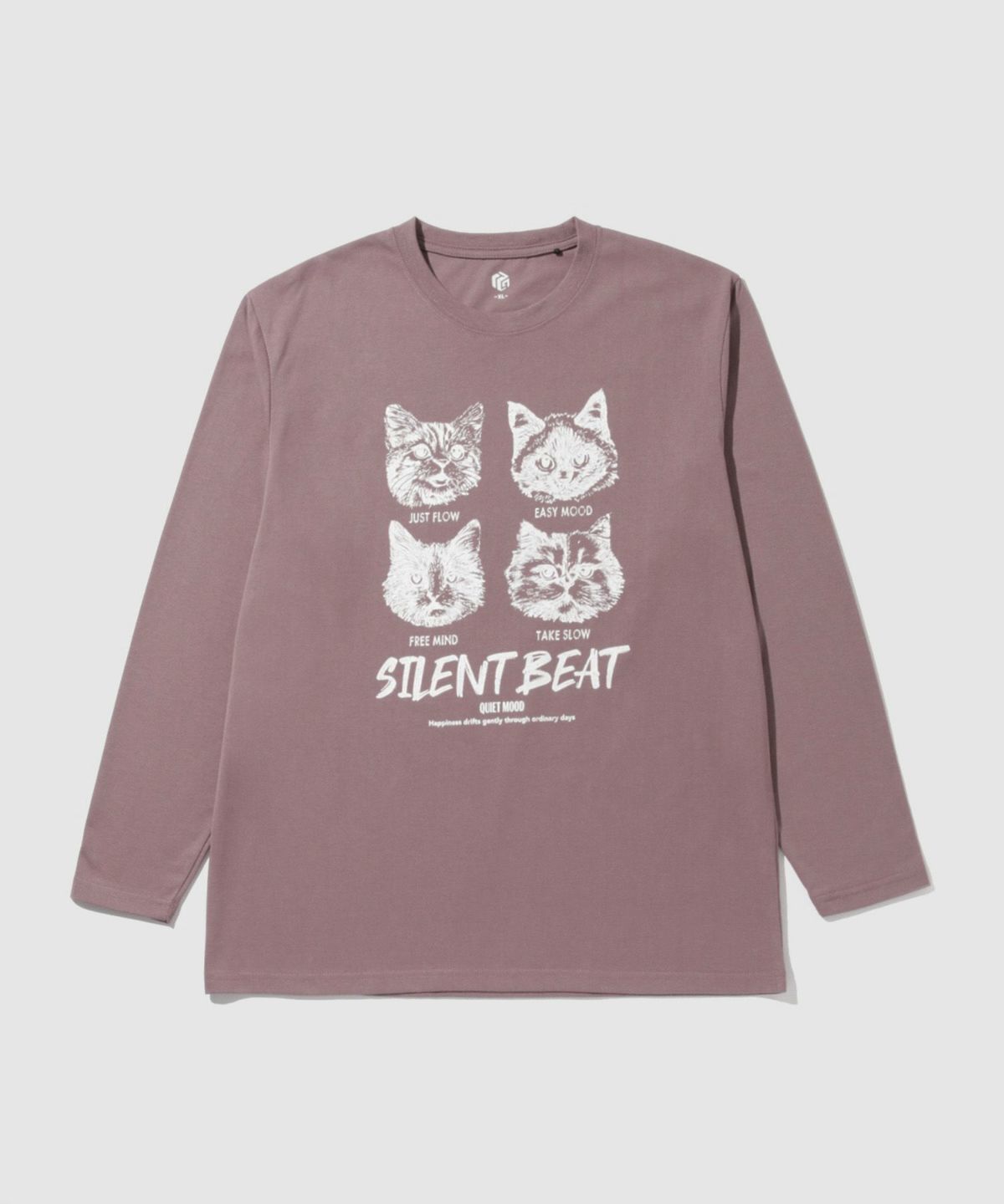 T-GRAPHICS アニマルプリント長袖Tシャツ メンズ