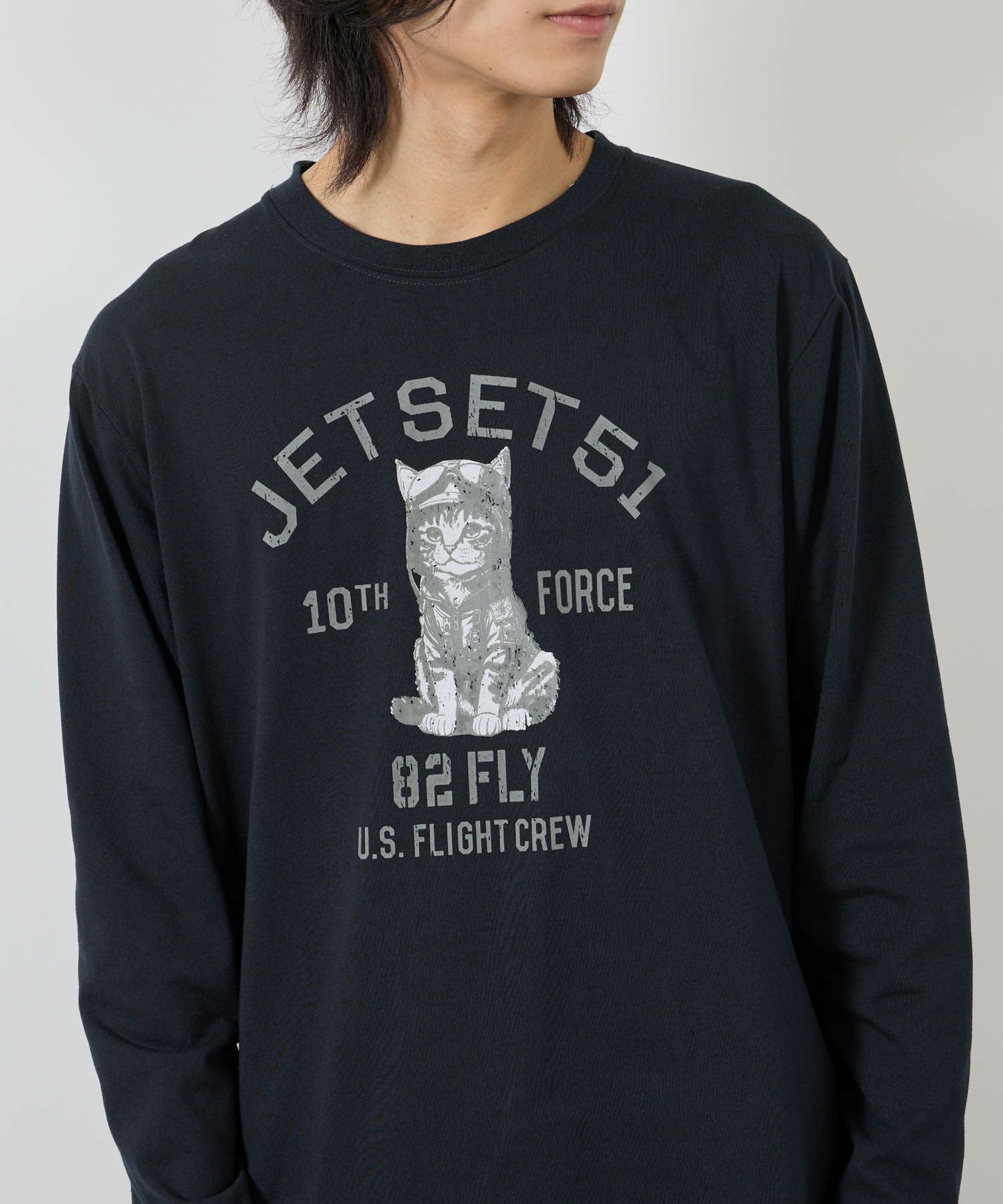 T-GRAPHICS アニマルプリント長袖Tシャツ メンズ商品画像-6