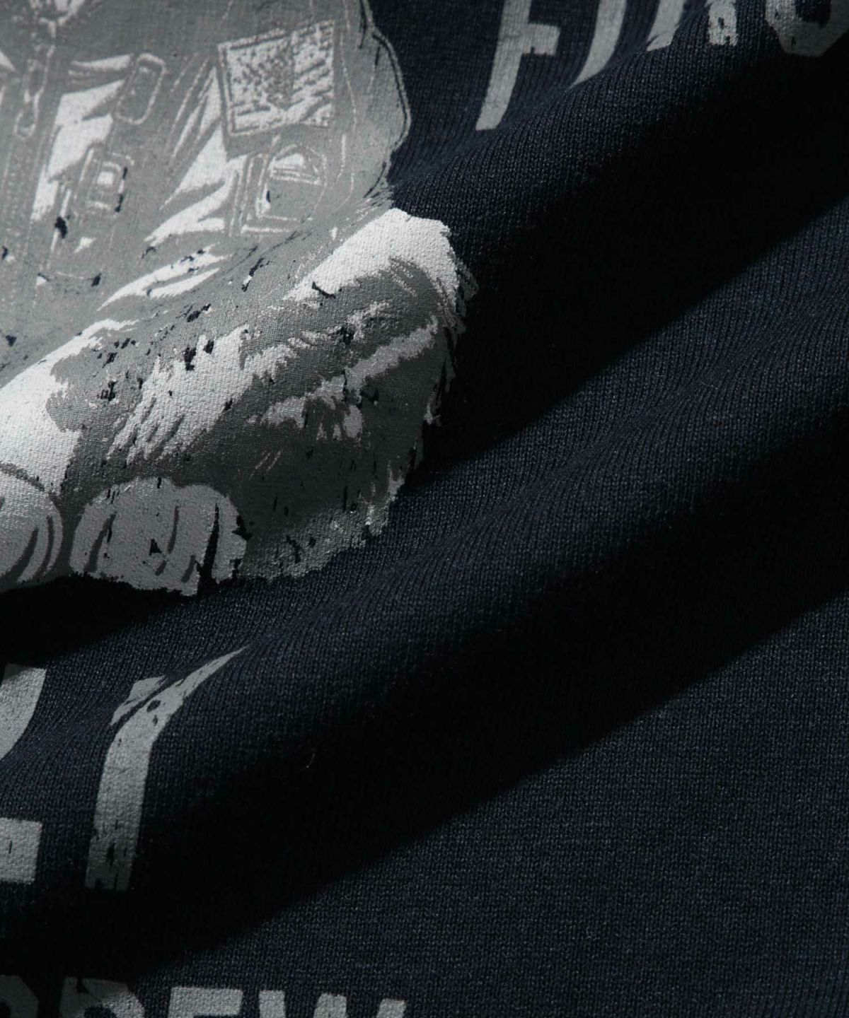 T-GRAPHICS アニマルプリント長袖Tシャツ メンズ