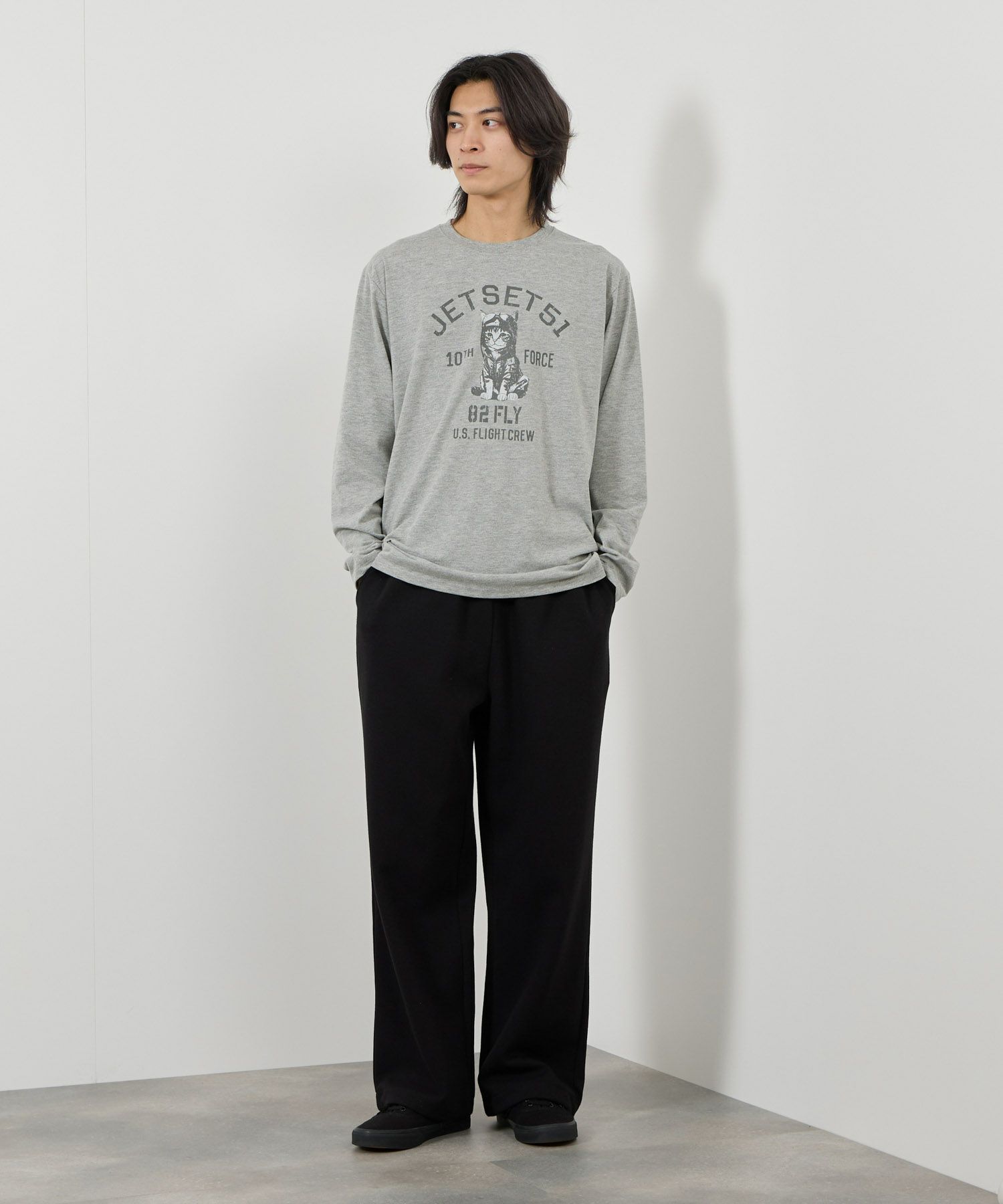 T-GRAPHICS アニマルプリント長袖Tシャツ メンズ商品画像-14