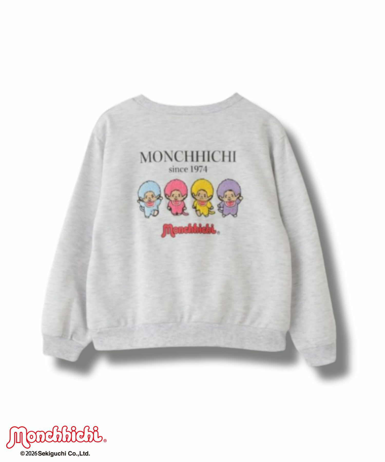 [値下げ]モンチッチ ポンチ素材転写プリントトレーナー キッズ商品画像-1