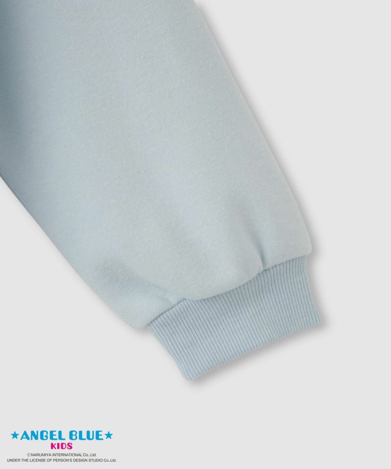 [値下げ]ANGEL BLUE  ポンチ素材刺繍プリントトレーナー キッズ商品画像-4
