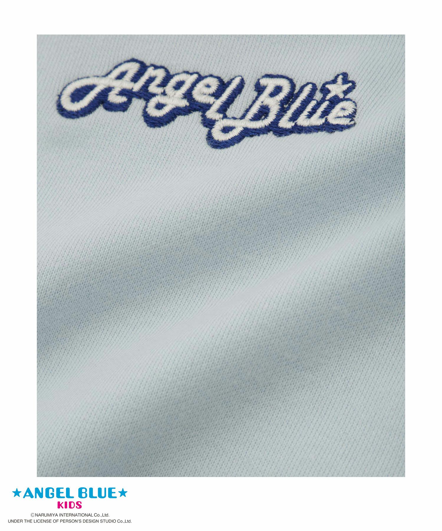 ANGEL BLUE  ポンチ素材刺繍プリントトレーナー キッズ商品サムネイル-7