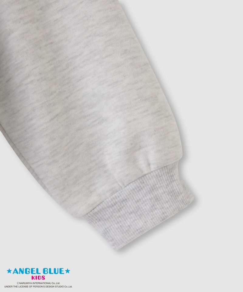 ANGEL BLUE  ポンチ素材花プリントトレーナー キッズ商品画像-4