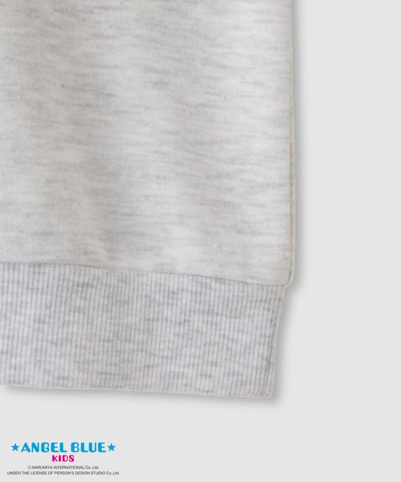 [値下げ]ANGEL BLUE  ポンチ素材花プリントトレーナー キッズ商品画像-5