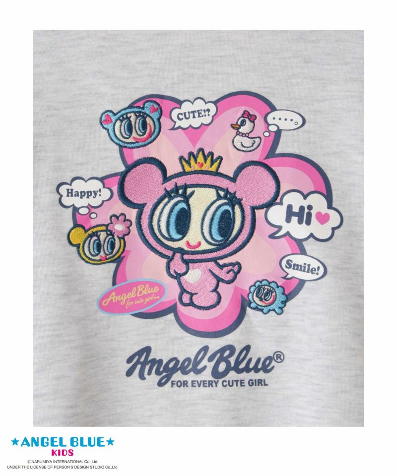 [値下げ]ANGEL BLUE  ポンチ素材花プリントトレーナー キッズ商品画像-6