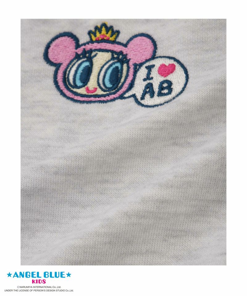 ANGEL BLUE  ポンチ素材花プリントトレーナー キッズ商品画像-7