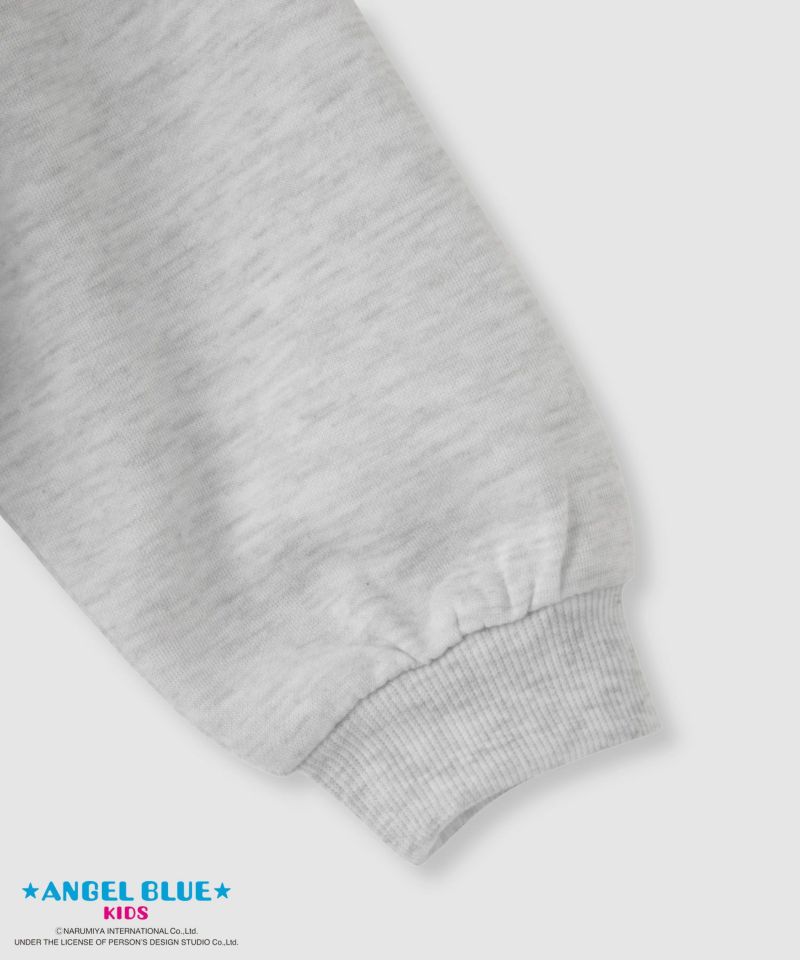 ANGEL BLUE  ポンチ素材刺繍プリントトレーナー キッズ商品画像-4