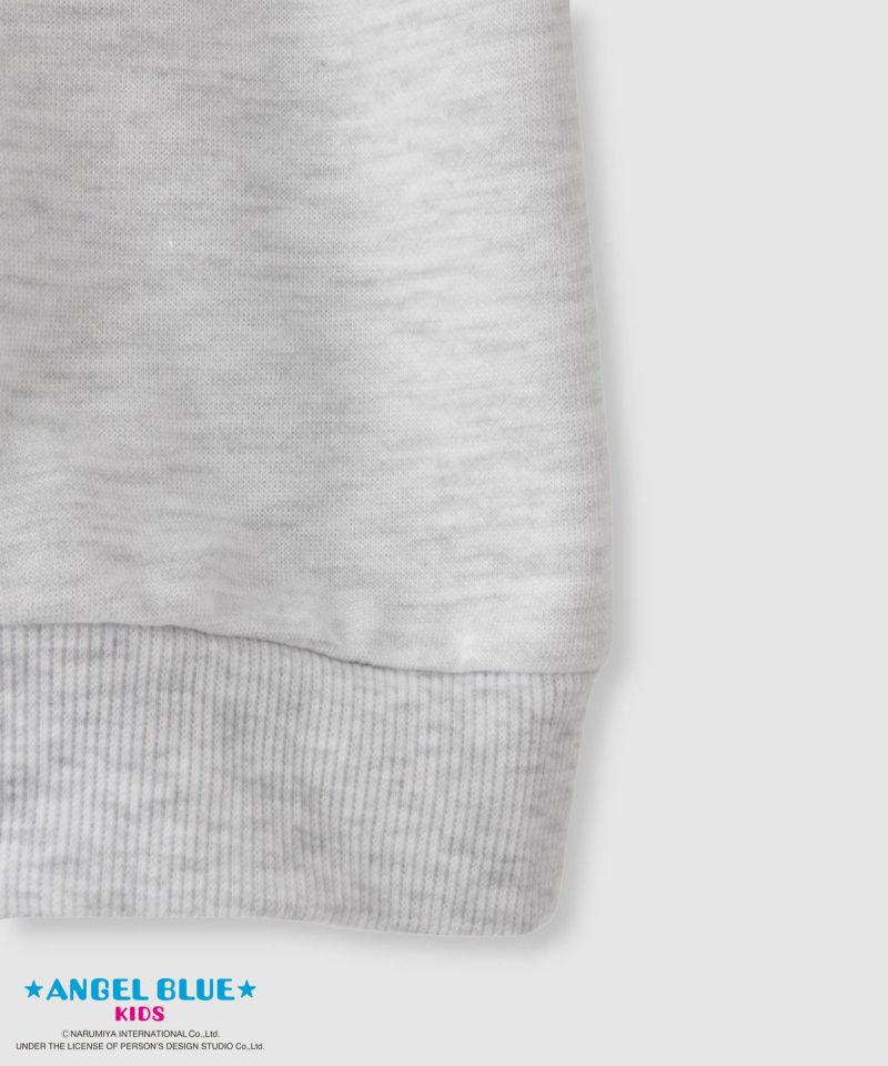 [値下げ]ANGEL BLUE  ポンチ素材刺繍プリントトレーナー キッズ商品画像-5