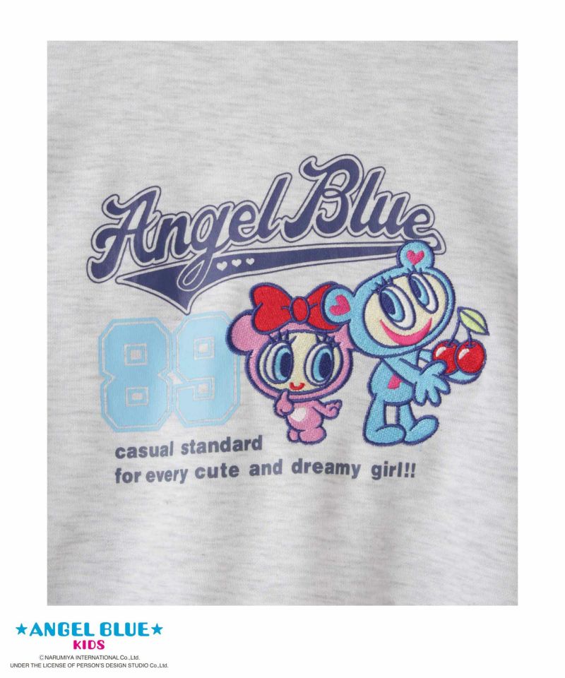 [値下げ]ANGEL BLUE  ポンチ素材刺繍プリントトレーナー キッズ商品画像-6