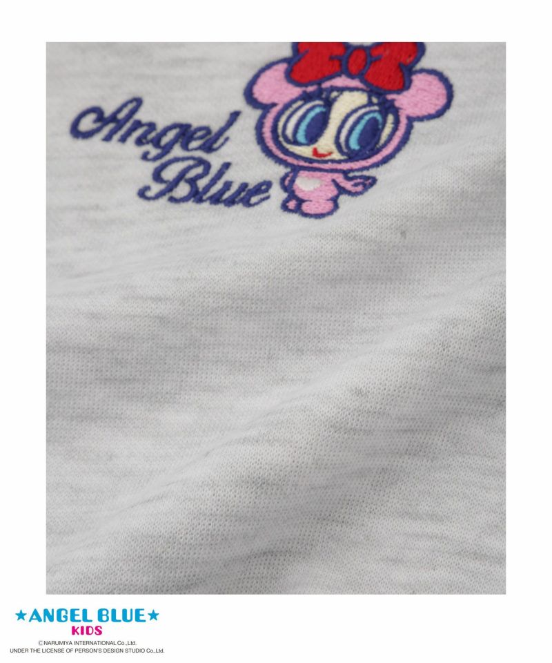 [値下げ]ANGEL BLUE  ポンチ素材刺繍プリントトレーナー キッズ商品画像-7