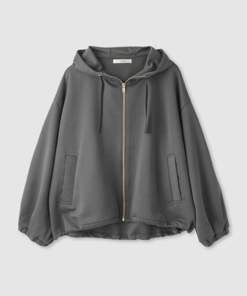 [最終さらに50%OFF]Idnes  カルゼフードブルゾン レディース商品画像-1