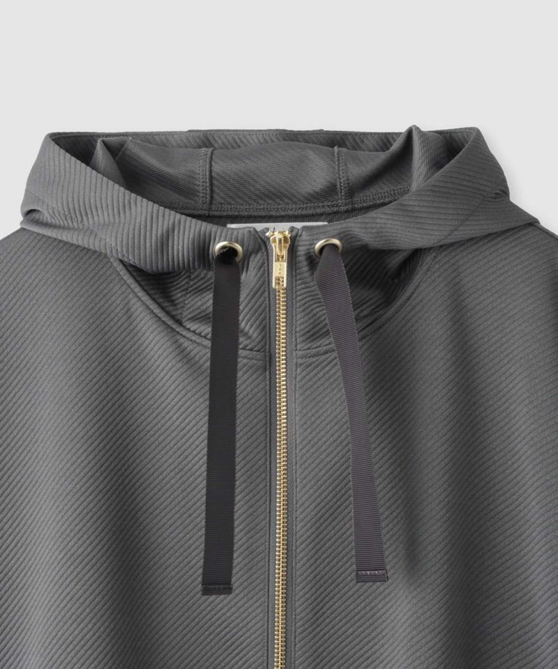 [最終さらに50%OFF]Idnes  カルゼフードブルゾン レディース商品画像-5