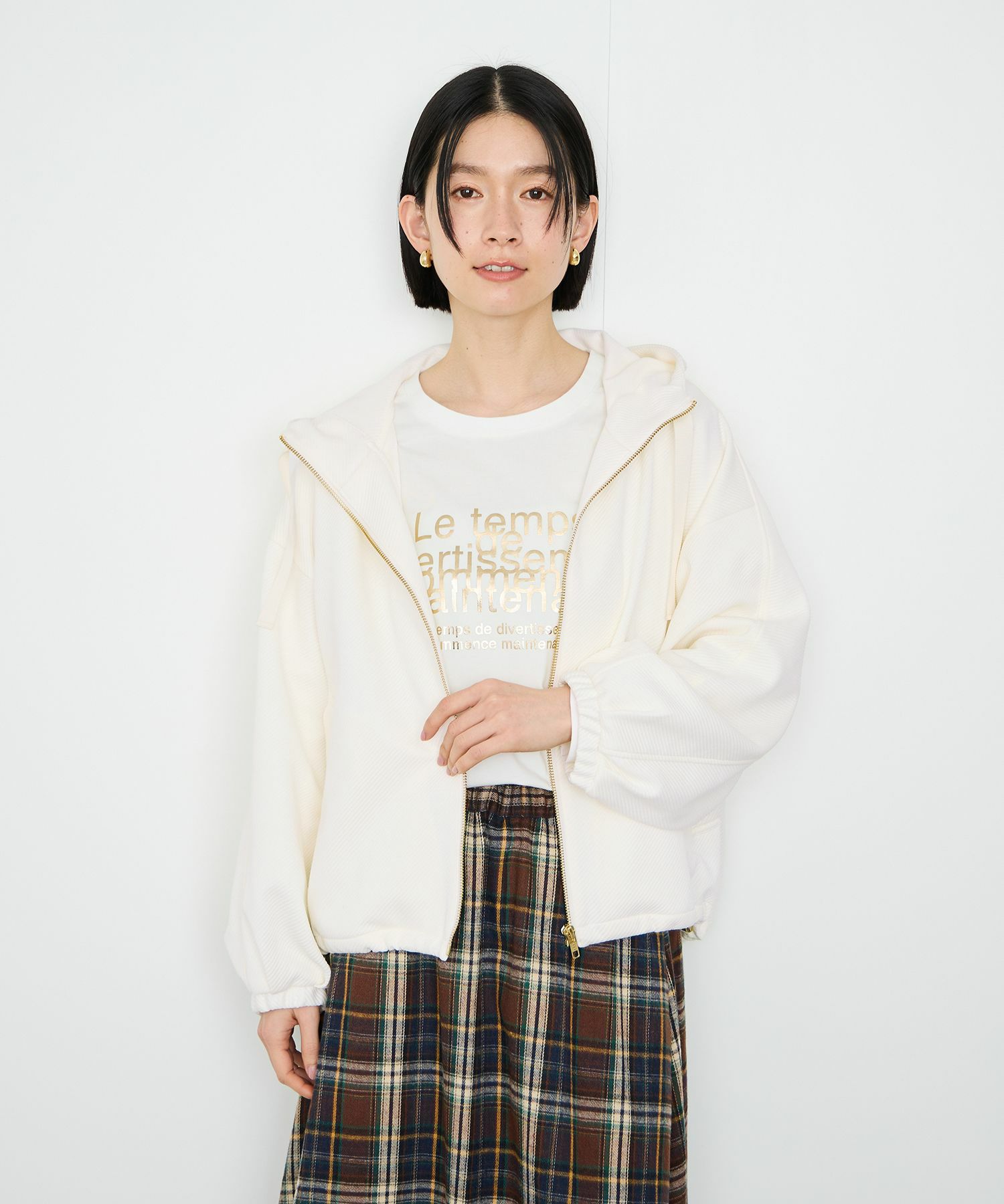 [最終さらに50%OFF]Idnes  カルゼフードブルゾン レディース商品サムネイル-7