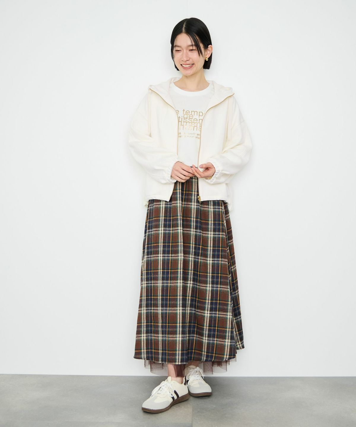 Idnes カルゼフードブルゾン レディース