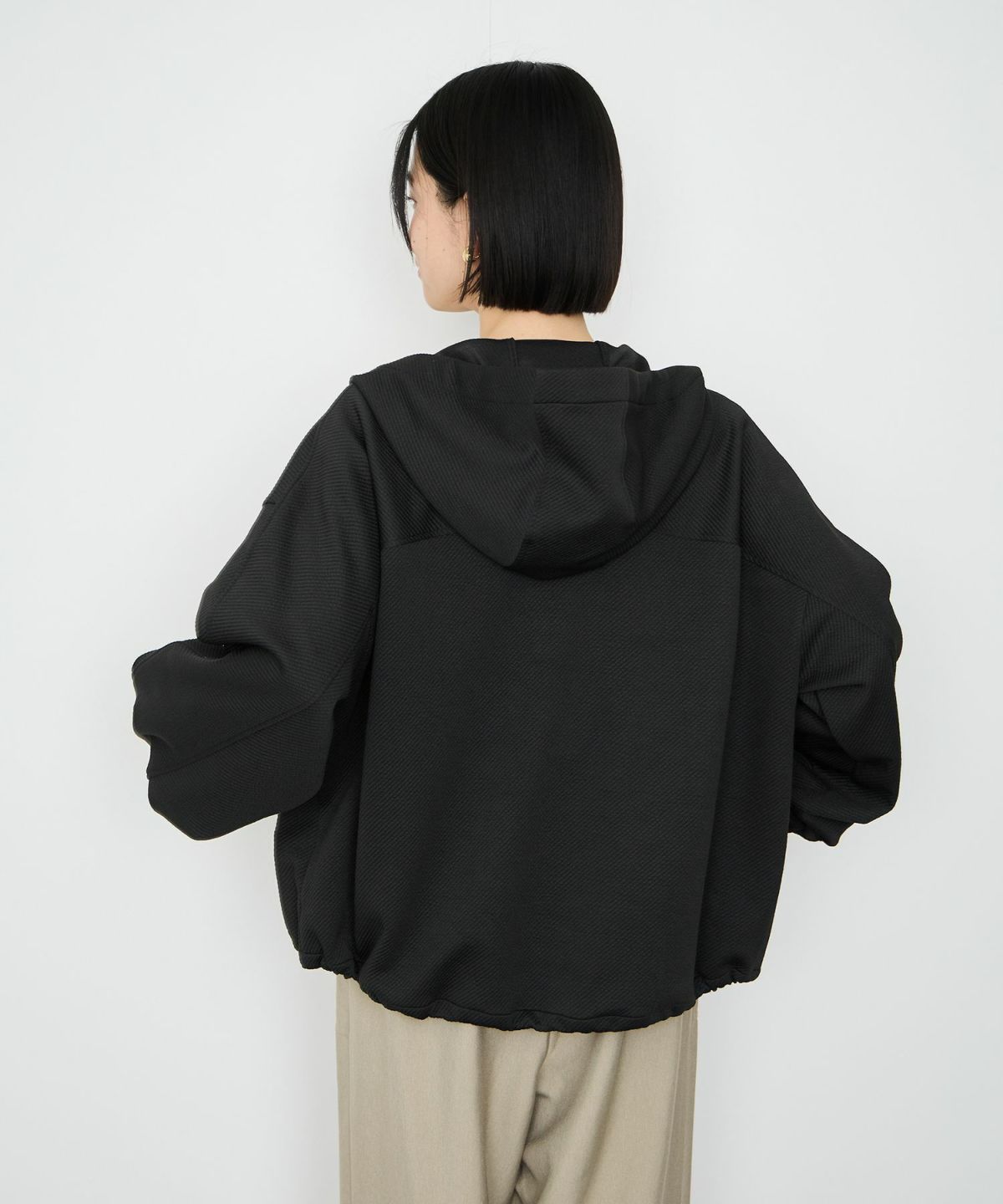 Idnes カルゼフードブルゾン レディース