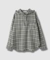 Idnes フードネルチェックシャツ レディース商品サムネイル-1