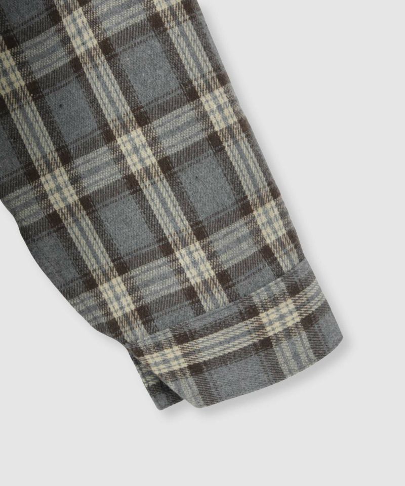 Idnes  フードネルチェックシャツ レディース商品画像-6