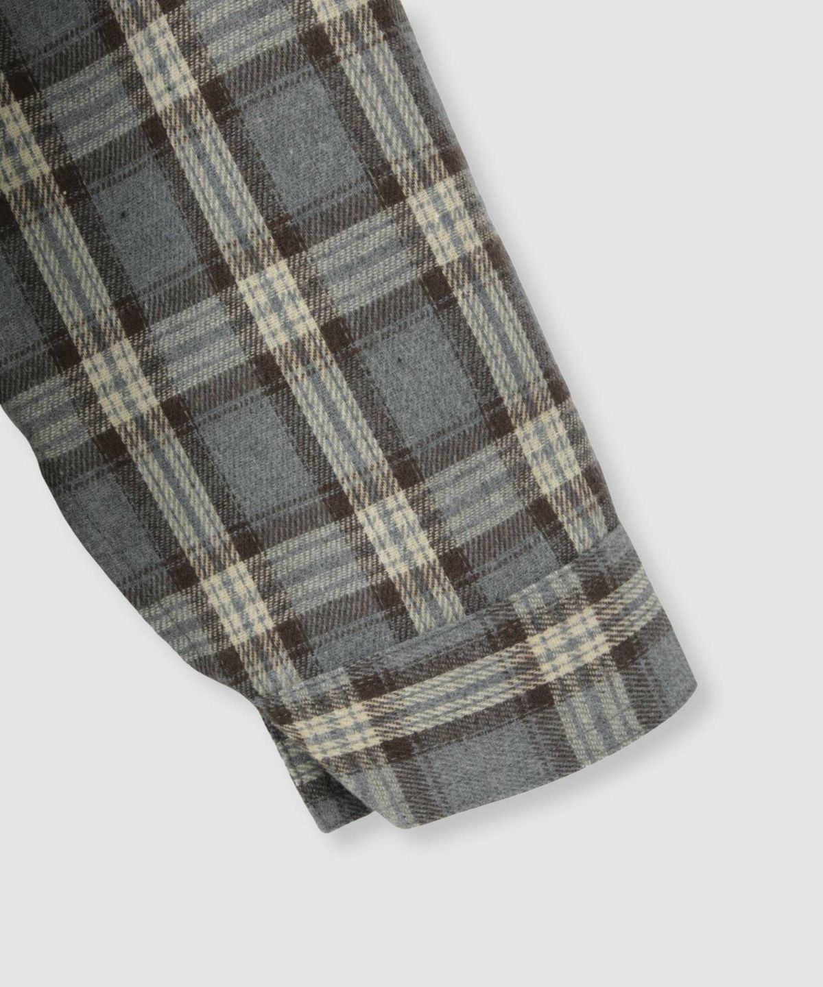 Idnes フードネルチェックシャツ レディース