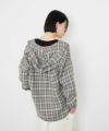 Idnes  フードネルチェックシャツ レディース商品サムネイル-6